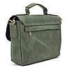 Чоловіча сумка-портфель на плече з ручкою TARWA RE-6008-3md зелена, фото 6