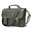 Чоловіча сумка-портфель на плече з ручкою TARWA RE-6008-3md зелена, фото 7