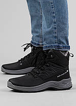 Зимові чоловічі черевики з хутром чорні (365 чорні), фото 2