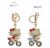 Подарочный брелок Хелло Китти на велосипеде