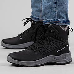 Черевики чоловічі зимові високі з хутром (365 чорні)
