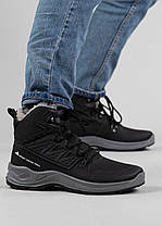 Чоловічі черевики шкіряні з натуральним хутром (365 чорні), фото 2