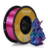 Пластик KINGROON Silk PLA RoseRed Blue Green (YMX0172), Classic Spool, 1.75мм, 1кг, 195-230℃, Черв Син Зелен філамент для 3Д-друку, фото 2