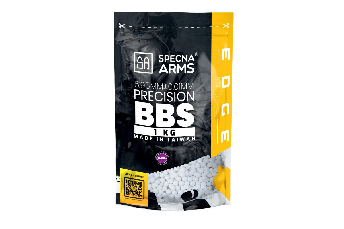 Страйкбольні кулі Specna Arms Edge Ultra 0.20g 1kg White, фото 1