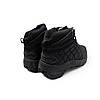 Чоловічі зимові кросівки Merrell ICE Cup MOC Black Чорні Меррелл водонепроникна тканина нубук хутро зима, фото 7