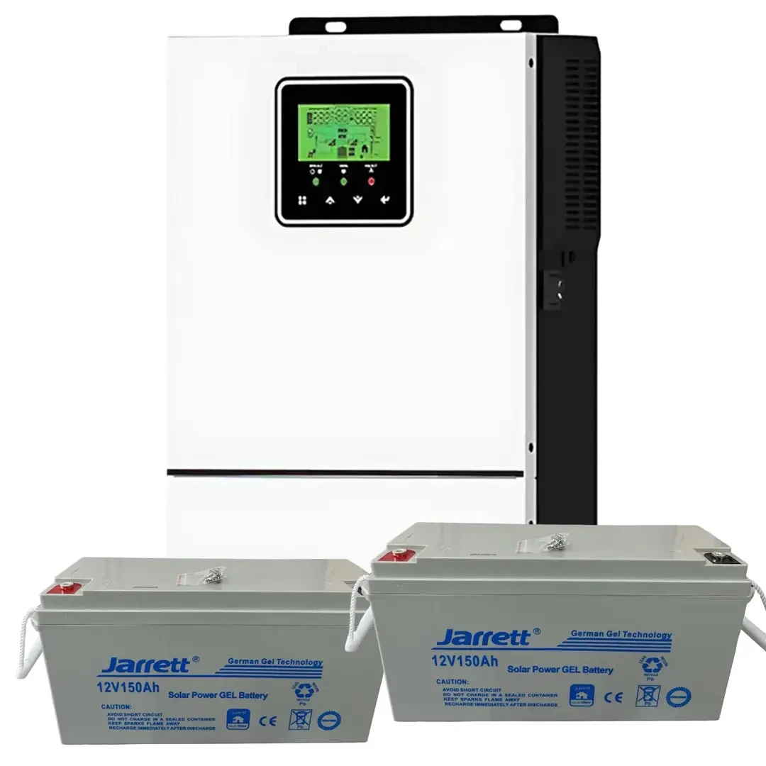 Гібридний інвертор SAKO 3000-24 2400W/3000VA/24V + Акумулятор Gel Battery GE 12V200AH  (12V, 200AH) - 2 ШТ"