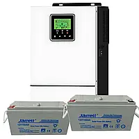 Гібридний інвертор SAKO 3000-24 2400W/3000VA/24V + Акумулятор Gel Battery GE 12V200AH  (12V, 200AH) - 2 ШТ"