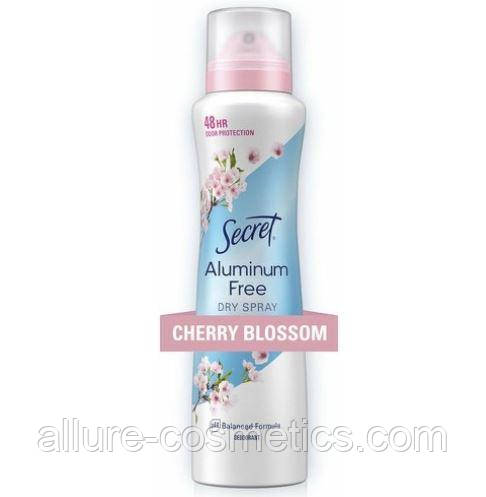 Дезодорант спрей Вишня та Олія Конопель Secret Deodorant Dry Spray Cherry Blossom and Hemp seed