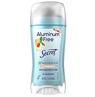 Твердий дезодорант БЕЗ АЛЮМІНІЮ Персик Secret Aluminum Free Deodorant White Peach