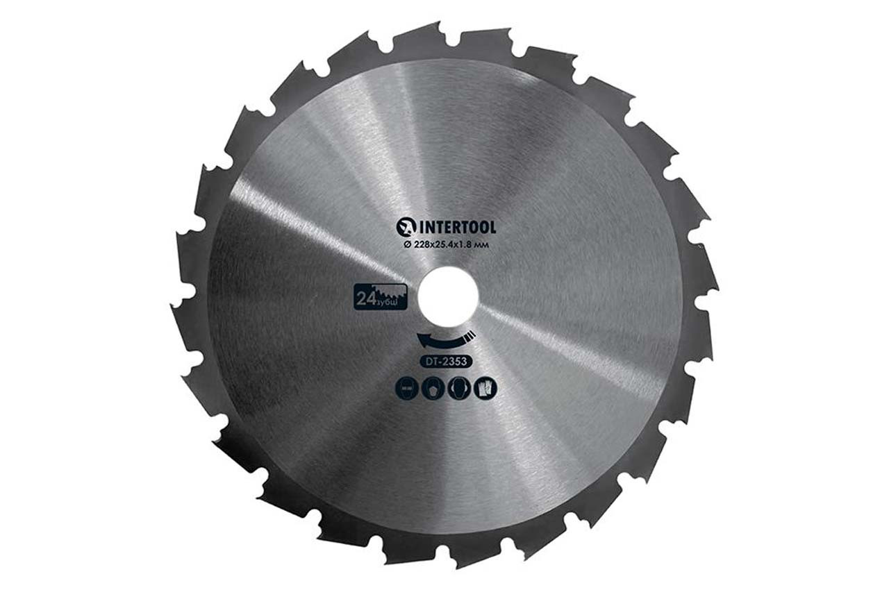 Диск для тримера Intertool 228 мм х 24Т, побідитовий (DT-2353)