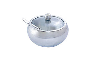 Цукорниця Maestro 560 мл із прозорою кришкою — стильне зберігання цукру для дому та кухні