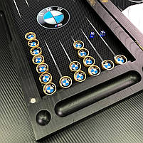 Нарди скляні BMW - MERCEDES-BENZ 60×30×6 см нарди довгі та нарди короткі, фото 9