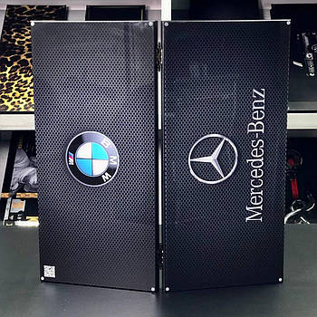 Нарди скляні BMW - MERCEDES-BENZ 60×30×6 см нарди довгі та нарди короткі