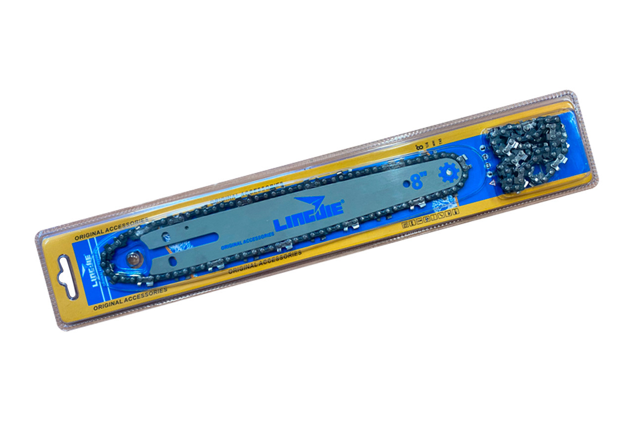 Набір для пилки Lingjie 6" (15 см) x 1/4" x 37T, комплект з 1 шини та 2 цепів, професійна серія 37T PRO