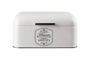 Хлібниця Maestro MR-1771S Paris Maison з нержавіючої сталі 300×200×157 мм з відкидною кришкою та сатиновою поліровкою