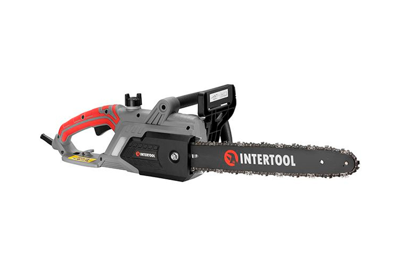 Пила ланцюгова електрична Intertool 2400 Вт, 16", крок ланцюга 3/8", боковий двигун, виробник Китай