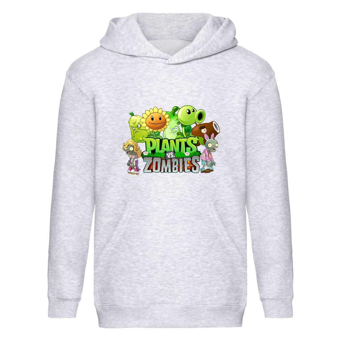 Худі Рослини проти зомбі (Plants vs Zombie 003) сіре, 116-128-140-152-164 розмір