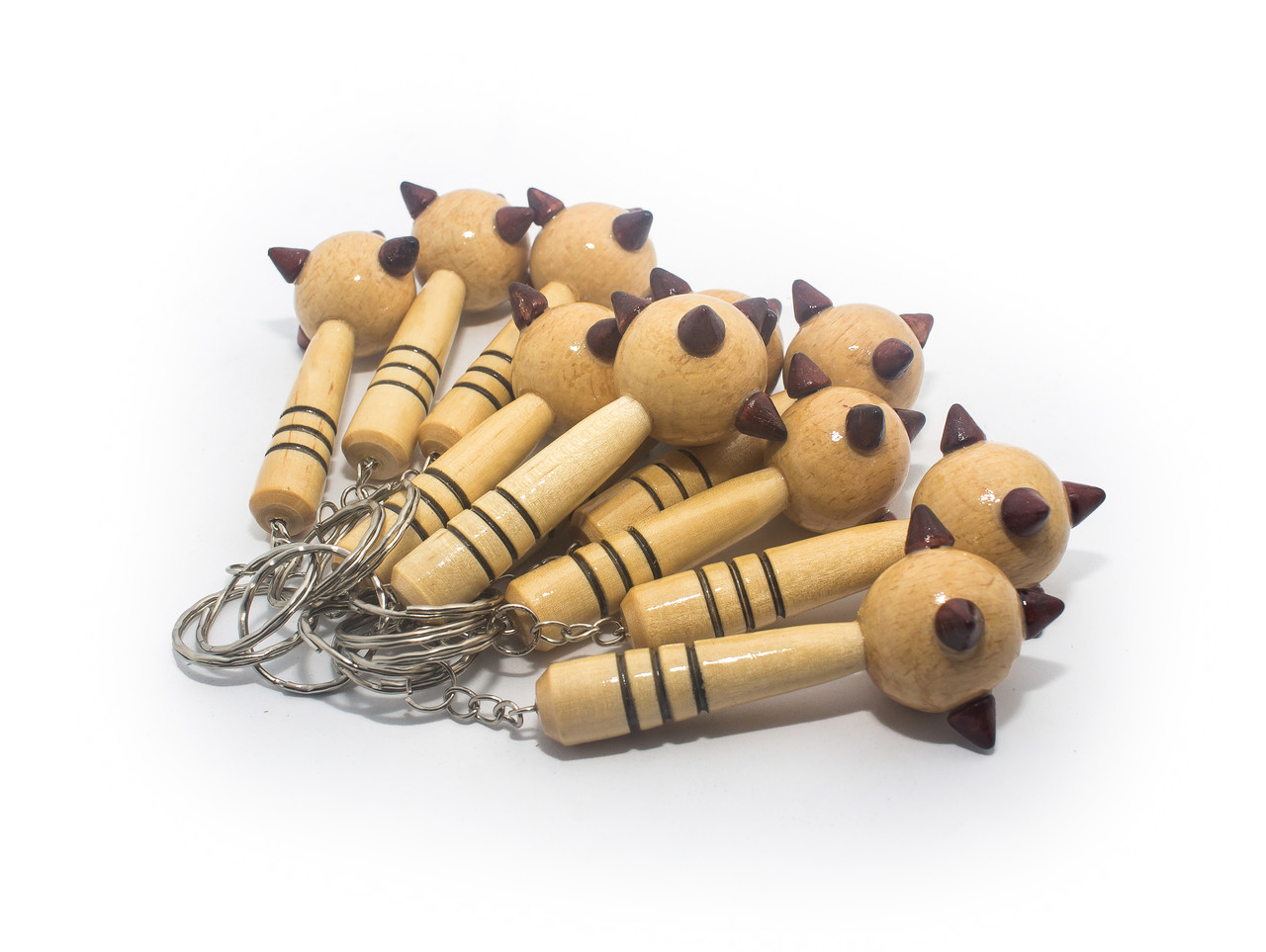 Дерев'яні сувенірні брелки булави