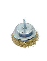 Щітка чашка для металу для дриля 100 мм гофрована дріт 1/4