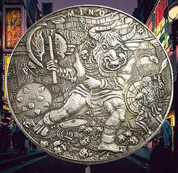Сувенір монета долар СШАang "Мінотавр і лицар". Hobo Coin American Morgan