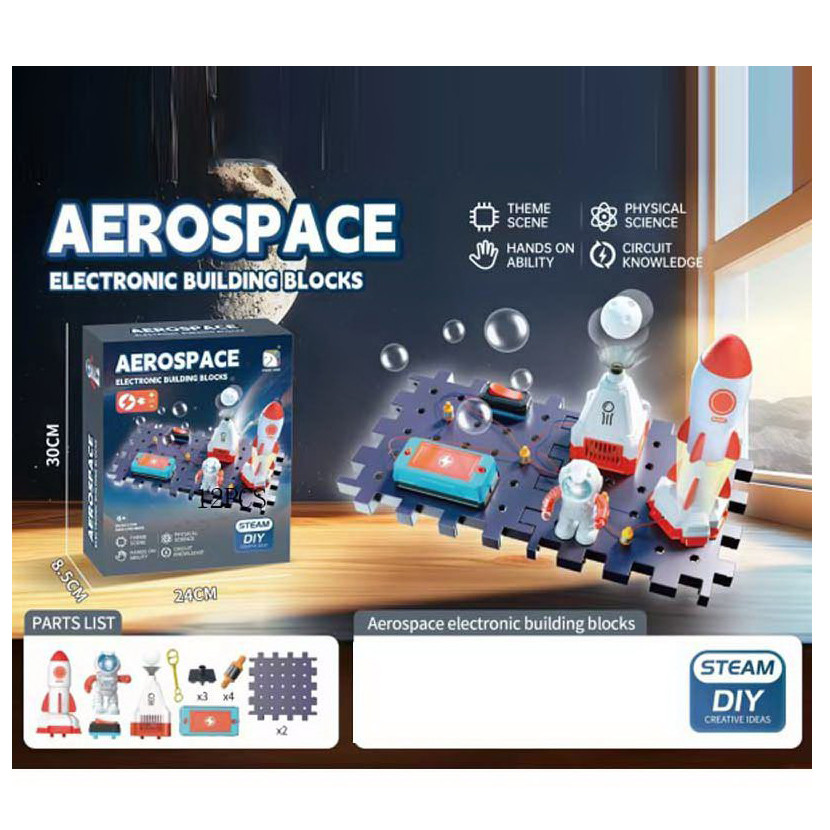 Конструктор електронний, ігрове поле-пазл, космічна база, фото 1