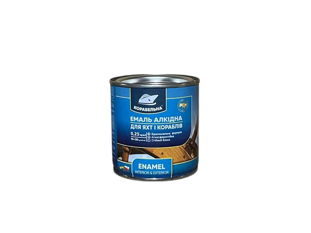 Емаль алкідна ПФ-115 Синій 0,25кг ТМ КОРАБЕЛЬНА BP, фото 1