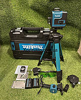 Акумуляторний лазерний Makita нівелір SK700GDZ 4D-16променів рівень зі штативом