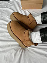 Зимові Жіночі Черевики UGG Classic Ultra Mini Platform Brown / УГГ Класик Ультра Міні Платформ Коричневі, фото 3