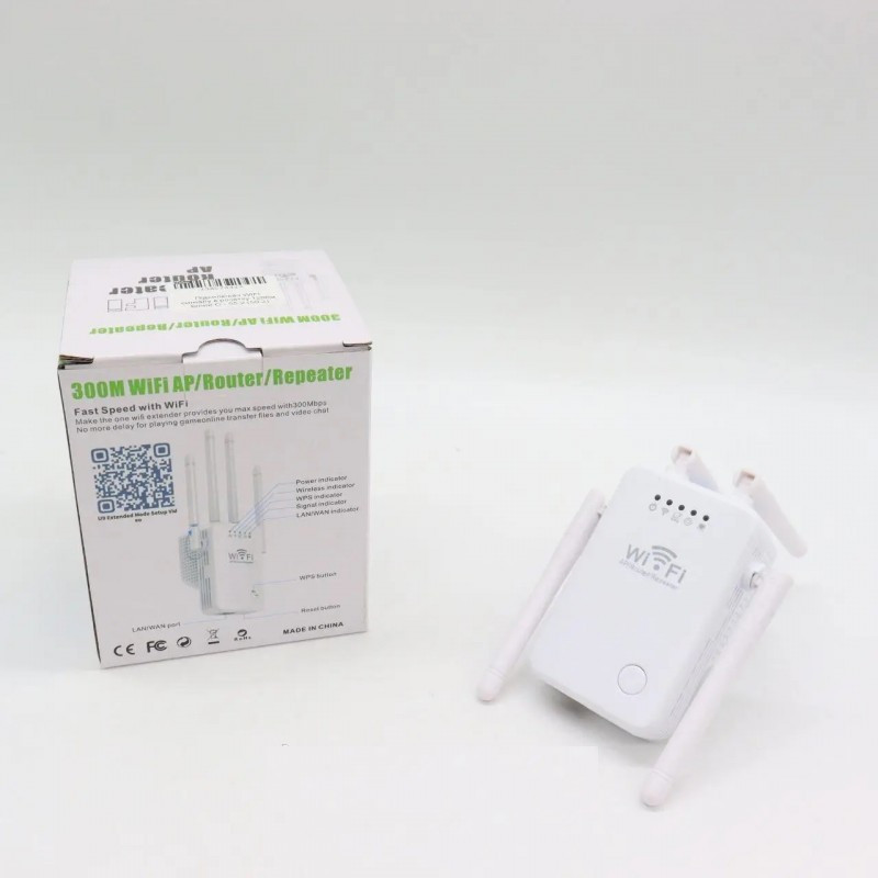 Підсилювач сигналу Wi-Fi 300 Mbps на 4 антени U9 (100)