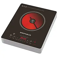 Інфрачервона настільна плита Grunhelm GIR-810 Black Crystal (135869) 2 кВт сенсорне керування, таймер; дисплей