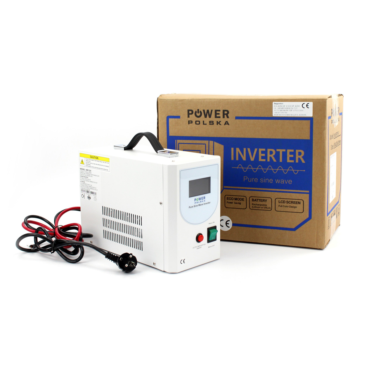 Інвертор – безперебійник POWER POLSKA HB0812 (640Вт/800VA/12V-220V) чистий синус