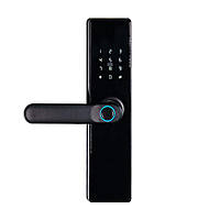 Замок біометричний автономний Trinix TRL-5402BTF Black з Bluetooth, зчитувачем відбитків пальців і карт Mifare