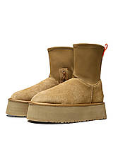 Зимові Жіночі Черевики UGG Classic Dipper Boot Chestnut Brown / УГГ Класик Діпер Бут Чеснат Коричневі, фото 6