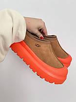 Зимові Жіночі Черевики UGG Tasman Weather Hybrid Slipper / УГГ Тасман Уезер Хайбрид Коричневі з Помаранчевим, фото 4
