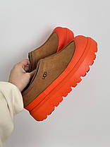Зимові Жіночі Черевики UGG Tasman Weather Hybrid Slipper / УГГ Тасман Уезер Хайбрид Коричневі з Помаранчевим, фото 6
