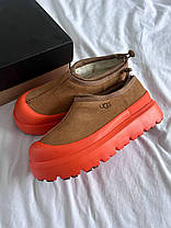 Зимові Жіночі Черевики UGG Tasman Weather Hybrid Slipper / УГГ Тасман Уезер Хайбрид Коричневі з Помаранчевим, фото 5