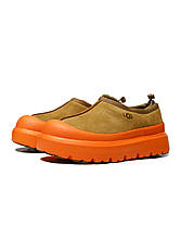 Зимові Жіночі Черевики UGG Tasman Weather Hybrid Slipper / УГГ Тасман Уезер Хайбрид Коричневі з Помаранчевим, фото 6
