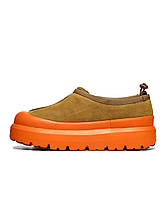 Зимові Жіночі Черевики UGG Tasman Weather Hybrid Slipper / УГГ Тасман Уезер Хайбрид Коричневі з Помаранчевим, фото 5