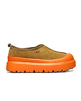 Зимові Жіночі Черевики UGG Tasman Weather Hybrid Slipper / УГГ Тасман Уезер Хайбрид Коричневі з Помаранчевим, фото 3