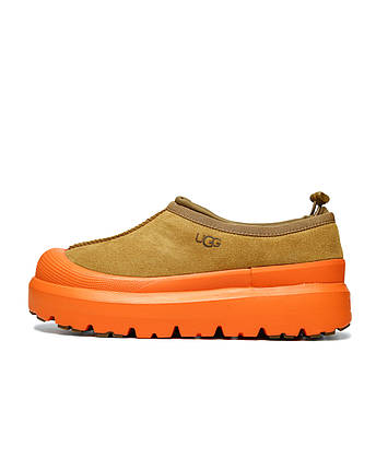 Зимові Жіночі Черевики UGG Tasman Weather Hybrid Slipper / УГГ Тасман Уезер Хайбрид Коричневі з Помаранчевим, фото 1