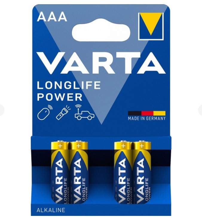 Батарейка Longlife Power AAA 4шт Alkaline 1.5V Varta, фото 1