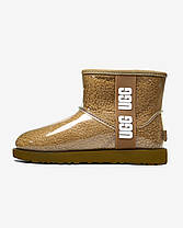 Зимові Жіночі Черевики UGG Classic Clear Mini Light Brown / УГГ Класик Клір Міні Світло Коричневі, фото 5
