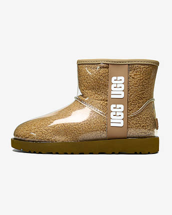 Зимові Жіночі Черевики UGG Classic Clear Mini Light Brown / УГГ Класик Клір Міні Світло Коричневі, фото 1