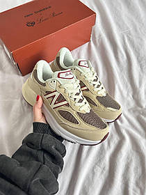 Жіночі Кросівки New Balance 990v6 x Loro Piana Raw Cashew / Нью Беланс 990в6 Лоро Піана Роу Кеш'ю Бежеві
