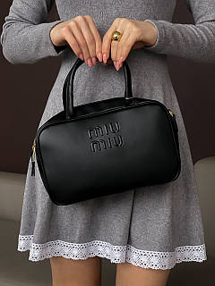 Сумка жіноча Miu Miu Top-Handle Bag кожа Чорний