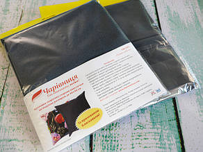 Оборот для подушки, колір - темне срібло