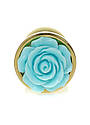 Анальна пробка Plug-Jewellery Gold PLUG ROSE- Light Blue, фото 2