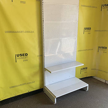 Перфо стелаж 2350х970 REGALS з перфорованими задніми стінками та додатковою полицею, в магазин