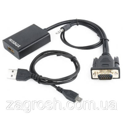 Promo Ціна! Перехідник VGA to HDMI Cablexpert (A-VGA-HDMI-01) - тільки на ZaGrosh.com.ua, фото 1