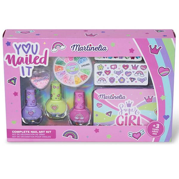 Дитячий набір для манікюру Martinelia Супердівчинка з металевою коробкою (11934), фото 1